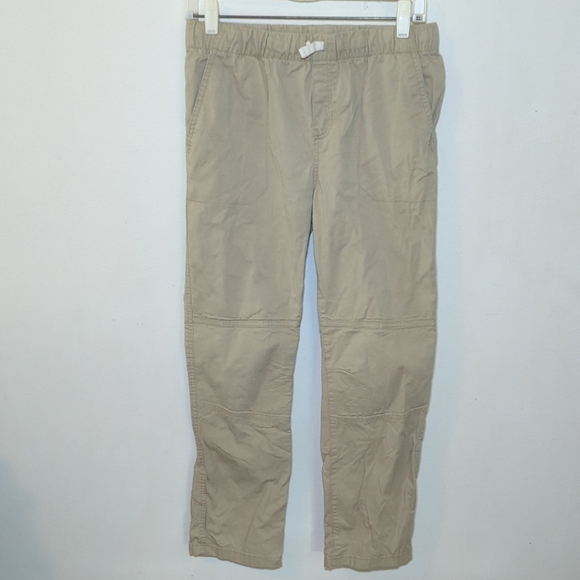 Cat & Jack Khaki Drawstring Chino Pants Boys Size 14 Husky (30x26") - Picture 1 of 2